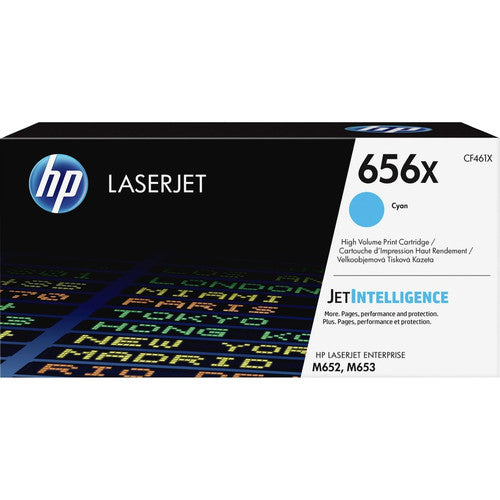 HP 656X (CF461X) Original High Yield Laser Toner Cartridge - Cyan - 1 Each CF461X