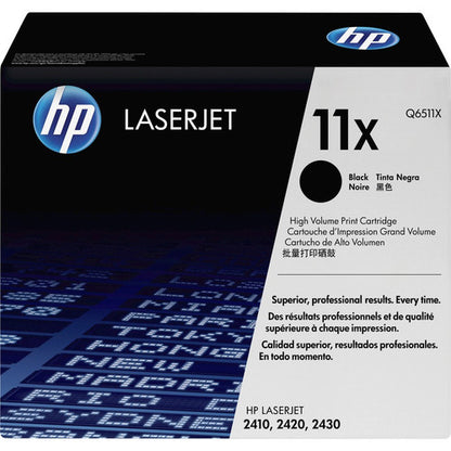 HP 11X (Q6511X) Original Laser Toner Cartridge - Single Pack - Black - 1 Each Q6511X