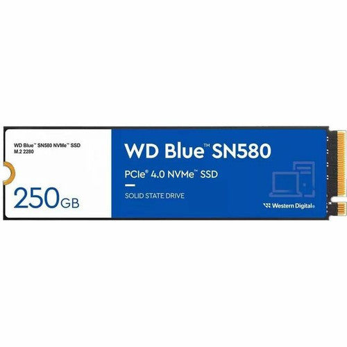 WD Blue SN580 WDS250G3B0E 250 GB Solid State Drive - M.2 2280 Internal - PCI Express NVMe (PCI Express NVMe 4.0 x4) WDS250G3B0E