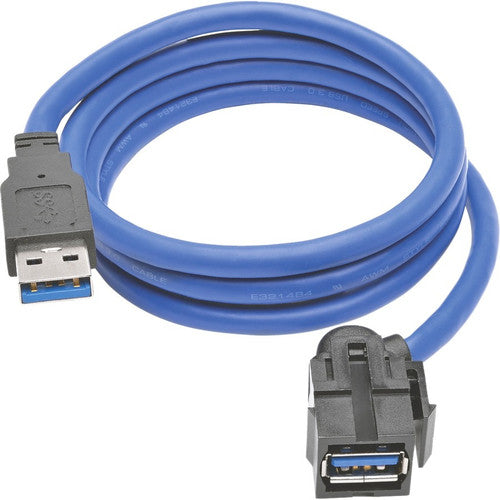 Tripp Lite by Eaton USB 3.0 SuperSpeed Keystone Jack Type-A Extension Cable (M/F), 3 ft U324-003-KJ