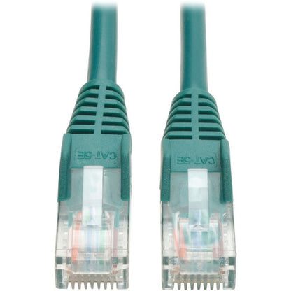 Tripp Lite by Eaton 14-ft. Cat5e 350MHz Snagless Molded Cable (RJ45 M/M) - Green N001-014-GN