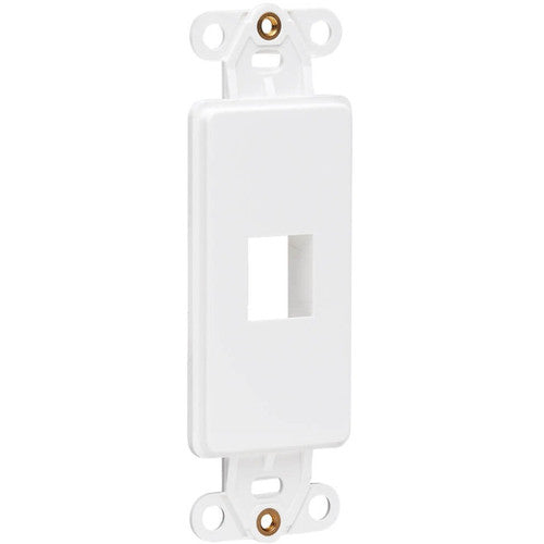 Tripp Lite by Eaton Center Plate Insert, Decora Style - Vertical, 1 Port N042D-001V-WH