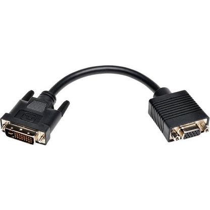 Tripp Lite 8in DVI to VGA Adapter Converter Cable DVI-I Dual Link to HD15 M/F 8" P120-08N