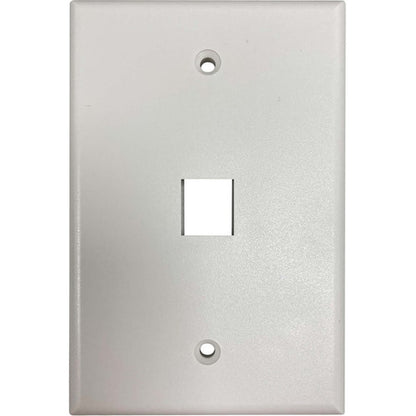 Tripp Lite by Eaton Safe-IT 1-Port Single-Gang Keystone Wall Plate, Antibacterial, Ivory Matte, TAA N042AB-001-IVM