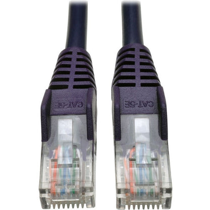 Tripp Lite by Eaton Cat5e 350 MHz Snagless Molded UTP Patch Cable (RJ45 M/M), Purple, 25 ft N001-025-PU