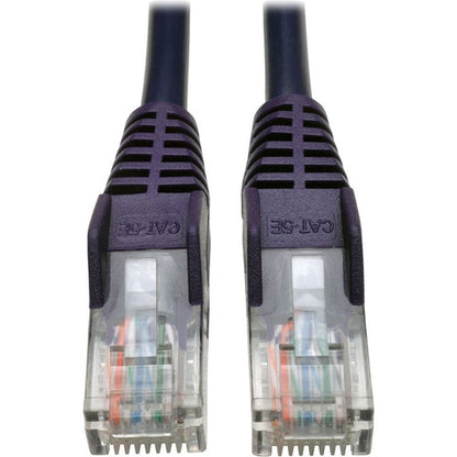 Tripp Lite by Eaton Cat5e 350 MHz Snagless Molded UTP Patch Cable (RJ45 M/M), Purple, 3 ft N001-003-PU