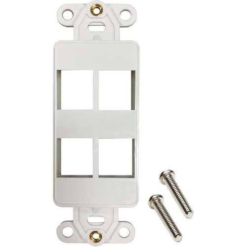 Tripp Lite by Eaton N042DAB-004V-IV 4-Port Antibacterial Wall-Mount Insert, Ivory N042DAB-004V-IV