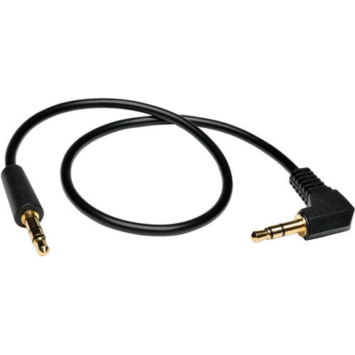 Tripp Lite 6ft Mini Stereo Audio Cable with One Right Angle Plug 3.5mm M/M 6' P312-006-RA