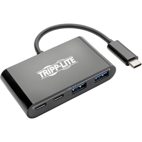 Tripp Lite by Eaton U460-004-2A2CB USB 3.1 Gen 1 USB-C Portable Hub, Black U460-004-2A2CB