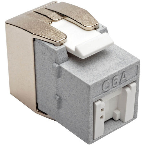 Tripp Lite by Eaton Toolless Cat6a Keystone Jack - Gray N238-001-GY-TFA