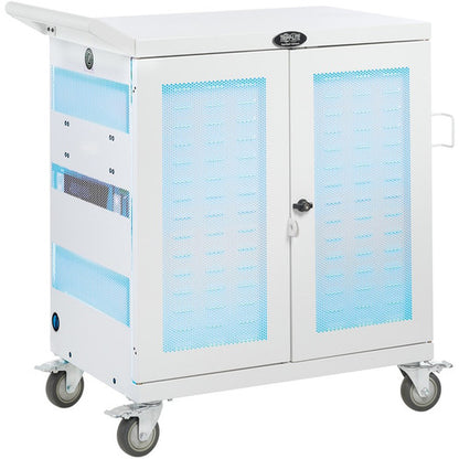 Tripp Lite by Eaton CSC32USBWHG Hospital-Grade 32-Device UV Charging Cart, White CSC32USBWHG