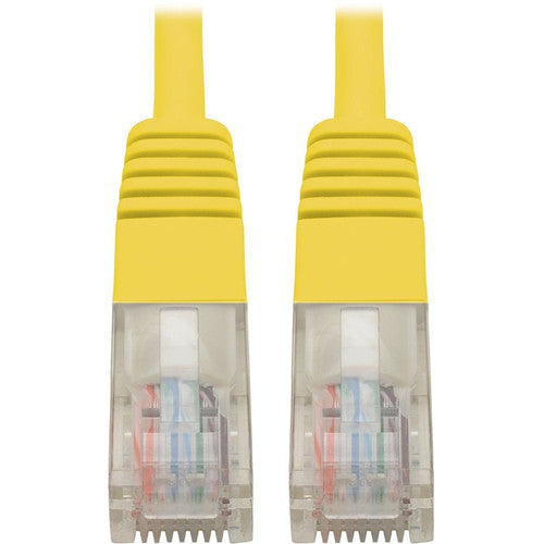 Tripp Lite by Eaton Cat5e 350 MHz Molded UTP Patch Cable (RJ45 M/M), Yellow, 2 ft. N002-002-YW