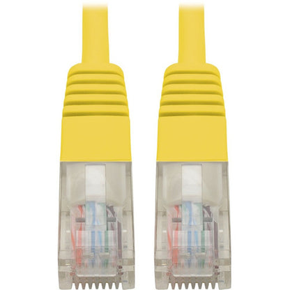 Tripp Lite by Eaton Cat5e 350 MHz Molded UTP Patch Cable (RJ45 M/M), Yellow, 2 ft. N002-002-YW