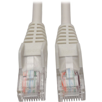 Tripp Lite by Eaton Cat5e 350 MHz Snagless Molded UTP Patch Cable (RJ45 M/M), White, 5 ft N001-005-WH