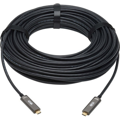 Tripp Lite by Eaton USB 3.2 Gen 2 Fiber Active Optical Cable, M/M, 20 m (66 ft.) U420F-20M-D3