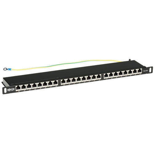 Tripp Lite by Eaton N252A-024-HUSHK Cat6a 24-Port Patch Panel, 0.5U N252A-024-HUSHK