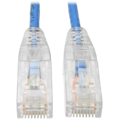 Tripp Lite by Eaton Cat6 UTP Patch Cable (RJ45) - M/M, Gigabit, Snagless, Molded, Slim, Blue, 10 ft. N201-S10-BL