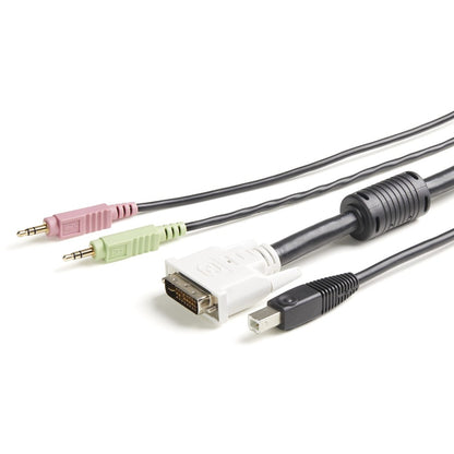 StarTech.com 4-in-1 USB DVI KVM Cable with Audio and Microphone USBDVI4N1A6