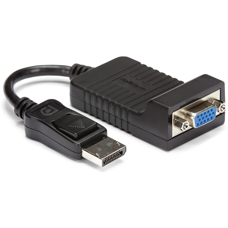 StarTech.com DisplayPort to VGA Adapter, Active DP to VGA Converter, 1080p Video DP to VGA Monitor Dongle, Latching DP Connector, Durable DP2VGA