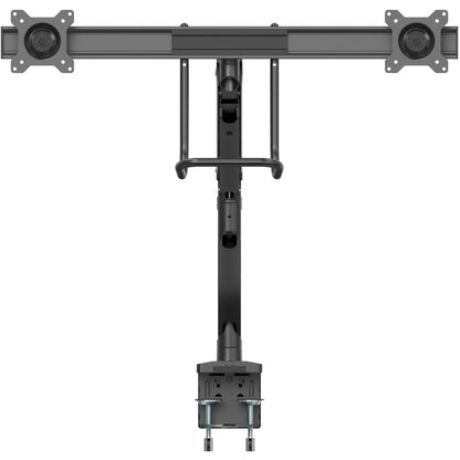 StarTech.com Desk Mount Dual Monitor Arm, Ergonomic VESA Mount 32" (17.6lb/8kg) Displays, Crossbar Handle for Full Motion, C-Clamp/Grommet ARMSLMBARDUO