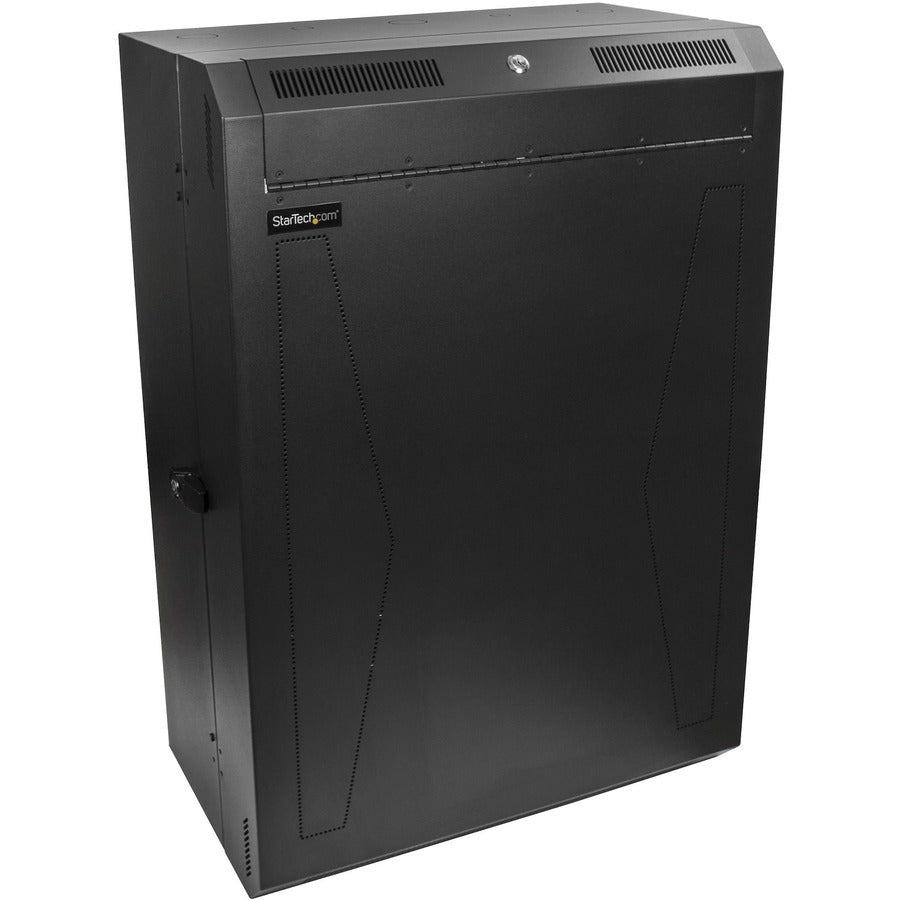 StarTech.com 8U 19" Vertical Wall Mount Server Rack Cabinet Enclosure - Low Profile (15") - 30" Deep Locking w/2U for Network IT Equipment RK830WALVS