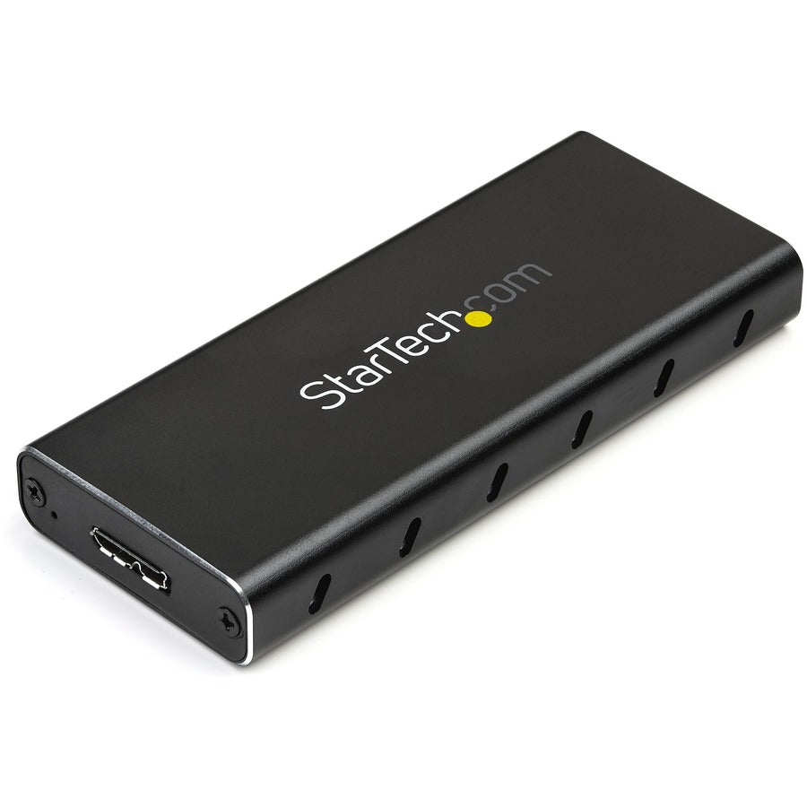 StarTech.com M.2 SSD Enclosure for M.2 SATA SSDs - USB 3.1 (10Gbps) with USB-C Cable - External Enclosure for USB-C Host - Aluminum SM21BMU31C3