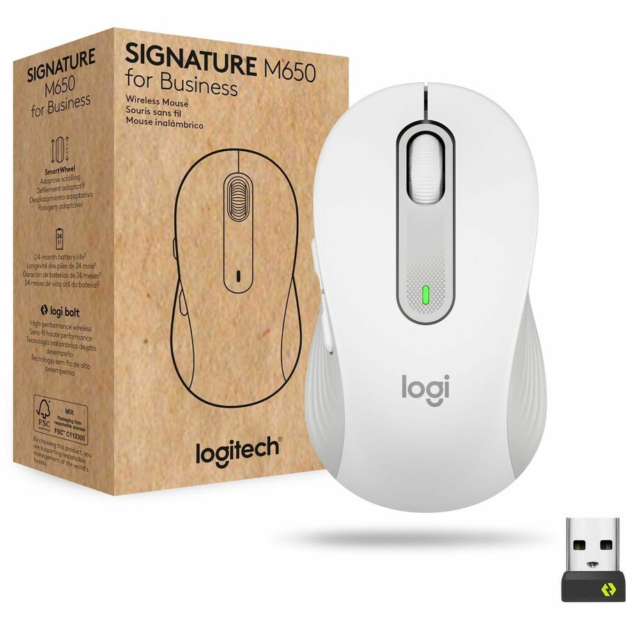 Logitech Signature M650 for Business (Off-White) - Brown Box 910-006273