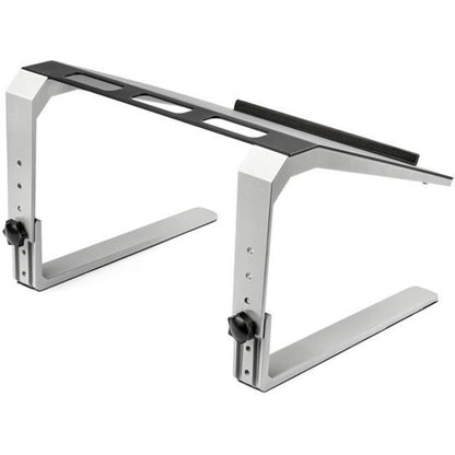 StarTech.com Adjustable Laptop Stand - Heavy Duty Steel & Aluminum - 3 Height Settings - Tilted - Ergonomic Laptop Riser for Desk (LTSTND) LTSTND