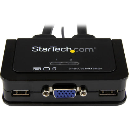 StarTech.com 2 Port USB VGA Cable KVM Switch - USB Powered with Remote Switch SV211USB