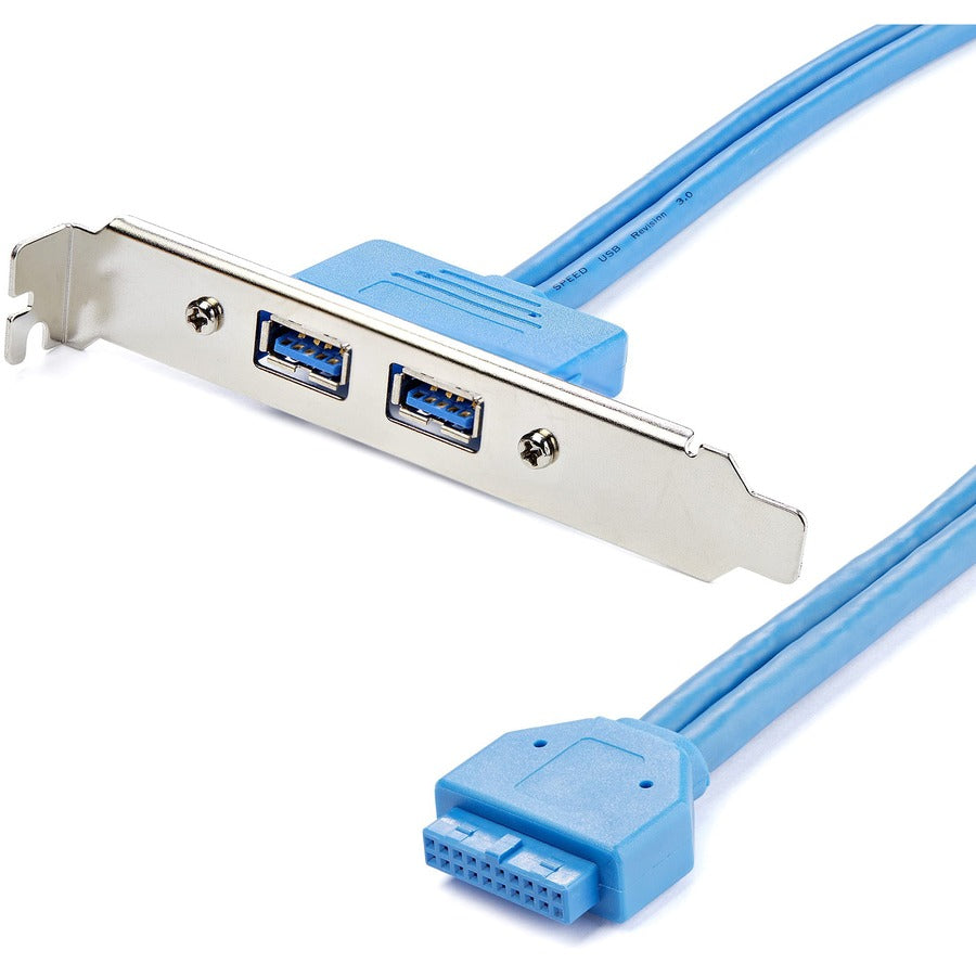 StarTech.com 2 Port USB 3.0 (5Gbps) A Female Slot Plate Adapter USB3SPLATE