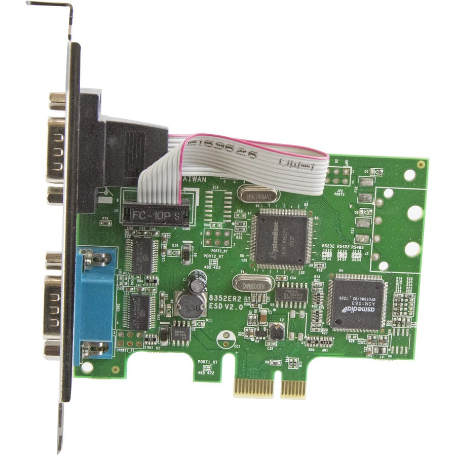 StarTech.com PCI Express Serial Card - 2 port - Dual Channel 16C1050 UART - Serial Port PCIe Card - Serial Expansion Card PEX2S1050