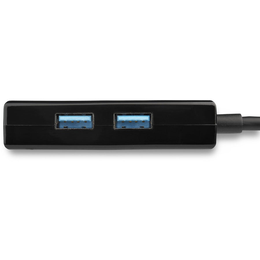 StarTech.com USB 3.0 to Gigabit Network Adapter with Built-In 2-Port USB Hub - Native Driver Support (Windows, Mac and Chrome OS) USB31000S2H