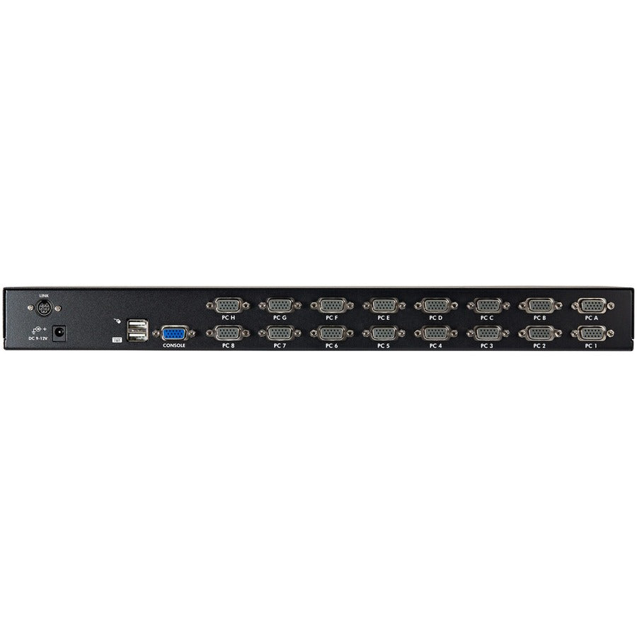 StarTech.com 16 Port 1U Rackmount USB KVM Switch Kit with OSD and Cables SV1631DUSBUK