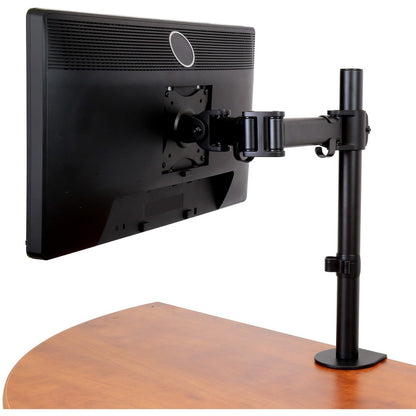 StarTech.com Desk Mount Monitor Arm 34" (17.6lb/8kg) VESA Displays, Articulating Monitor Pole Mount, Height Adjustable, Clamp/Grommet ARMPIVOTB