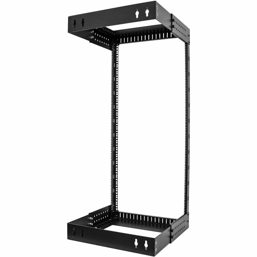 StarTech.com 2-Post 24U Heavy-Duty Wall Mount Network Rack, 19" Open Frame Server Rack with Adjustable Depth, Data Rack for IT Equipment~ RACK-24U-20-WALL-OA