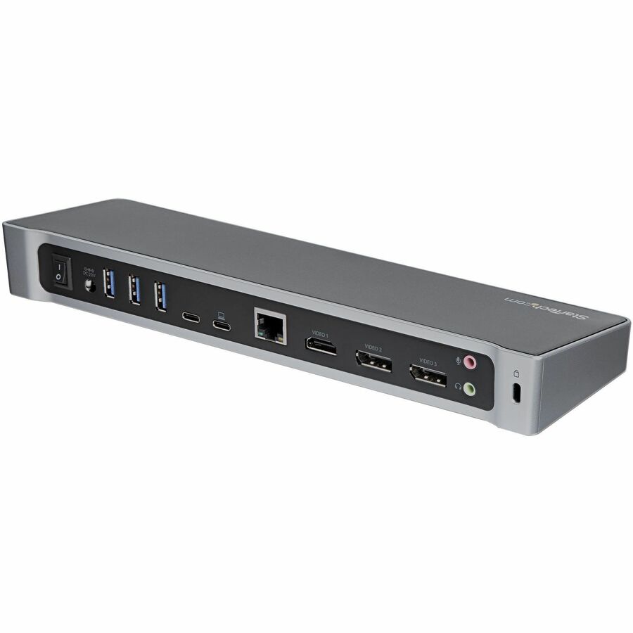 StarTech.com USB-C Dock - 4K Triple Monitor USB Type-C Docking Station with Dual DisplayPort & HDMI - 100W Power Delivery - 5x USB 3.0 Hub DK30CH2DEP