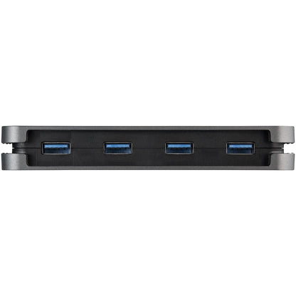 StarTech.com 4 Port USB C Hub - 4x USB-A - 5Gbps USB 3.0 Type-C Hub (USB 3.2/3.2 Gen 1) - Bus Powered - 11" Long Cable w/ Cable Management HB30CM4AB