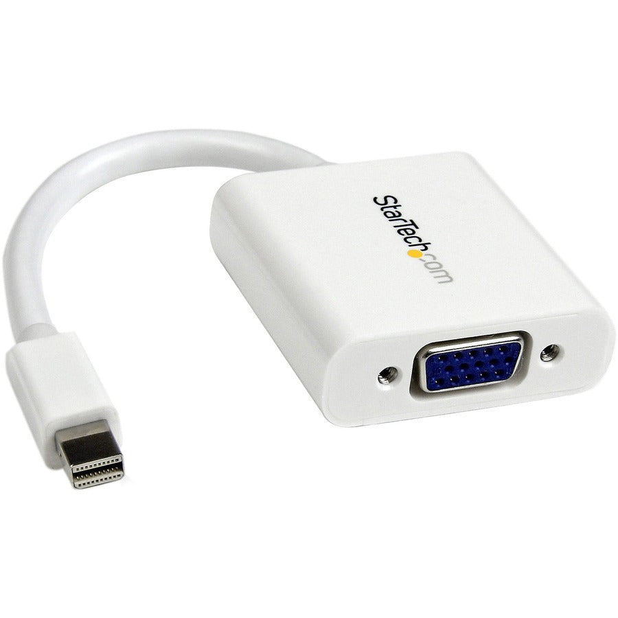 StarTech.com Mini DisplayPort to VGA Adapter, Active Mini DP to VGA Converter, 1080p Video, mDP 1.2 to VGA Monitor/Display Adapter Dongle MDP2VGAW