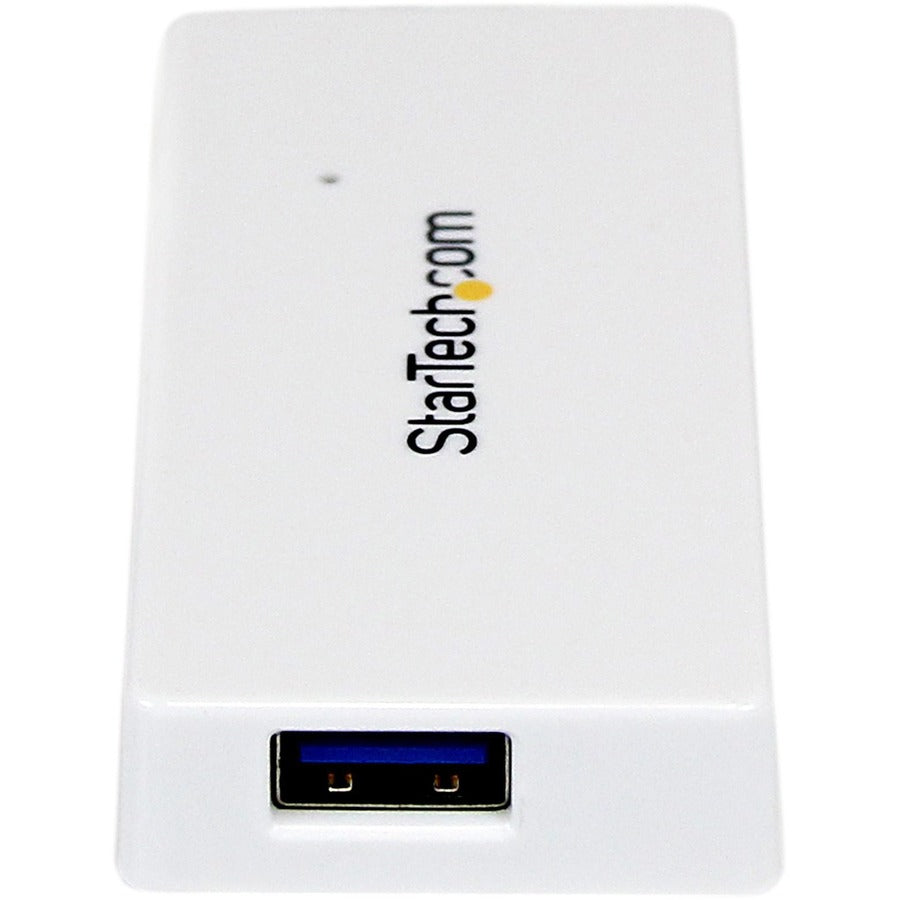 StarTech.com Portable 4 Port SuperSpeed Mini USB 3.0 Hub - 5Gbps - White ST4300MINU3W