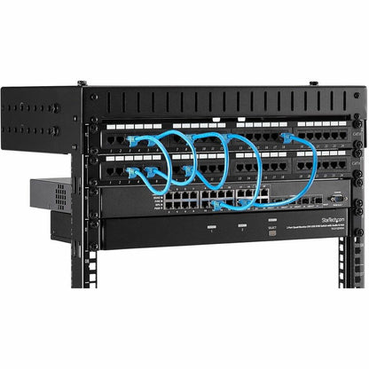 StarTech.com 2-Post 8U Heavy-Duty Wall Mount Network Rack, 19" Open Frame Server Rack with Adjustable Depth, Data Rack for IT Equipment~ RK812WALLOA