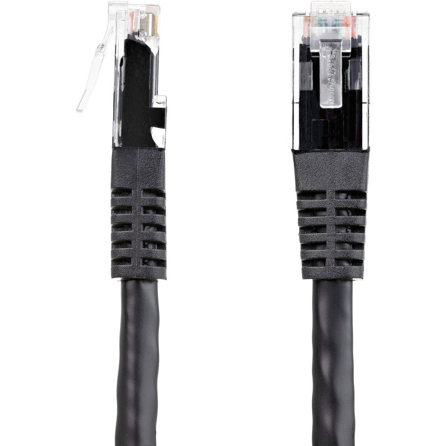 StarTech.com 8ft CAT6 Ethernet Cable - Black Molded Gigabit - 100W PoE UTP 650MHz - Category 6 Patch Cord UL Certified Wiring/TIA C6PATCH8BK