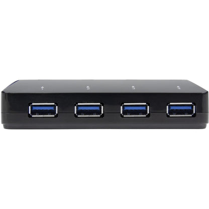 StarTech.com 4-Port USB 3.0 Hub plus Dedicated Charging Port - 5Gbps - 1 x 2.4A Port - Desktop USB Hub and Fast-Charging Station ST53004U1C