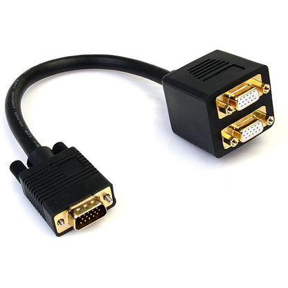 StarTech.com 1 ft VGA to 2x VGA Video Splitter Cable - M/F VGASPL1VV