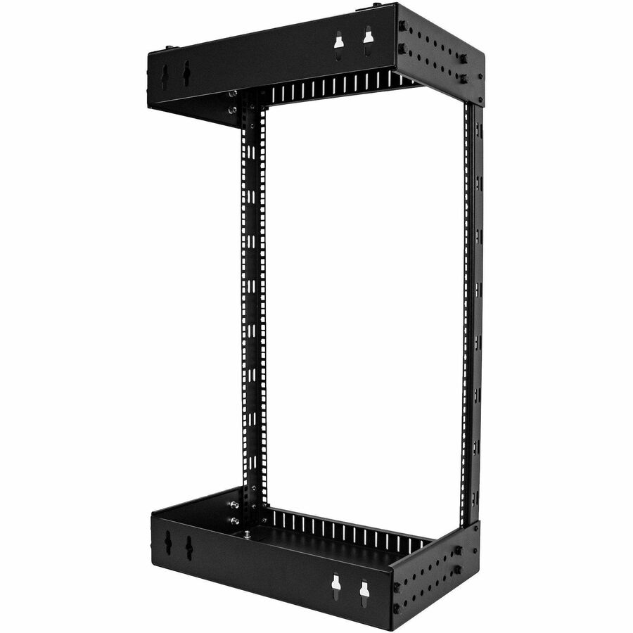 StarTech.com 2-Post 18U Heavy-Duty Wall Mount Network Rack, 19" Open Frame Server Rack with Adjustable Depth, Data Rack for IT Equipment~ RACK-18U-20-WALL-OA