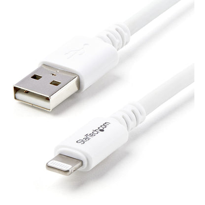 StarTech.com 3m (10ft) Long White Apple�&reg; 8-pin Lightning Connector to USB Cable for iPhone / iPod / iPad USBLT3MW