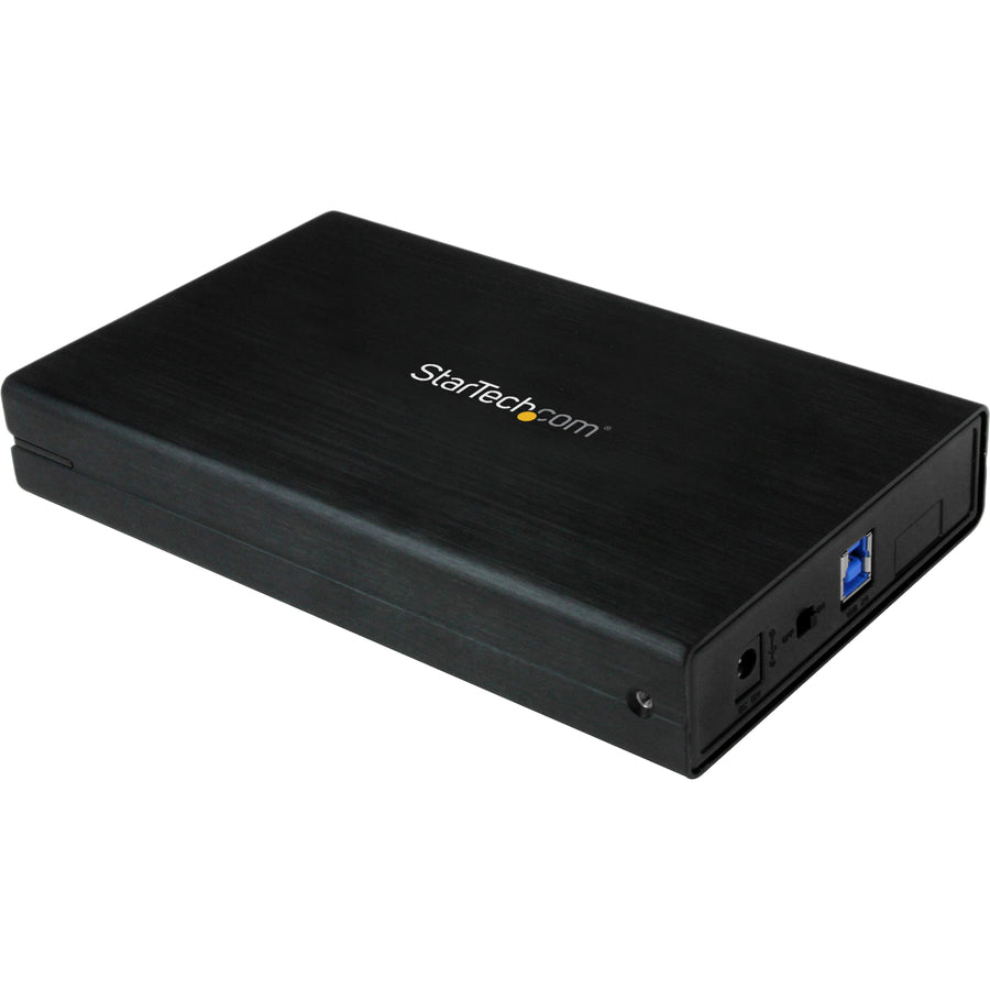 StarTech.com 3.5in Black USB 3.0 External SATA III Hard Drive Enclosure with UASP - Portable External HDD S3510BMU33