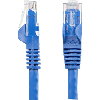 StarTech.com 6in CAT6 Ethernet Cable - Blue Snagless Gigabit - 100W PoE UTP 650MHz Category 6 Patch Cord UL Certified Wiring/TIA N6PATCH6INBL