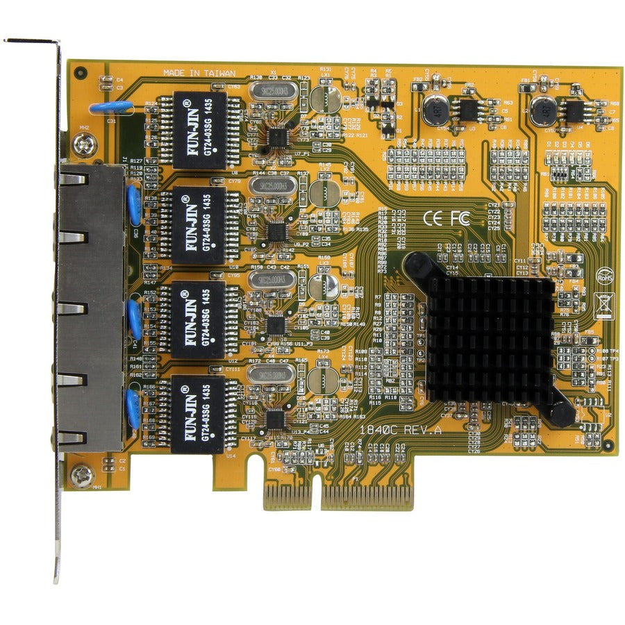 StarTech.com 4-Port PCI Express Gigabit Network Adapter Card - Quad-Port PCIe Gigabit NIC ST1000SPEX43