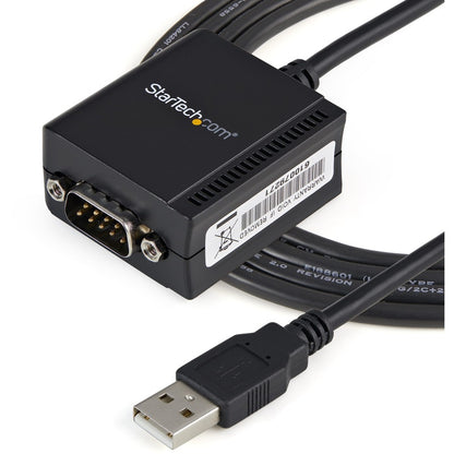 StarTech.com USB to Serial Adapter - 1 port - USB Powered - FTDI USB UART Chip - DB9 (9-pin) - USB to RS232 Adapter ICUSB2321F