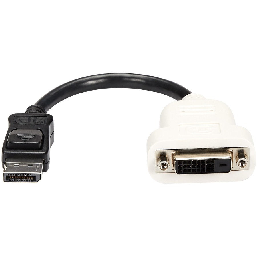 StarTech.com DisplayPort to DVI Adapter, DisplayPort to DVI-D Adapter/Video Converter 1080p, DP 1.2 to DVI Monitor, Latching DP Connector DP2DVI